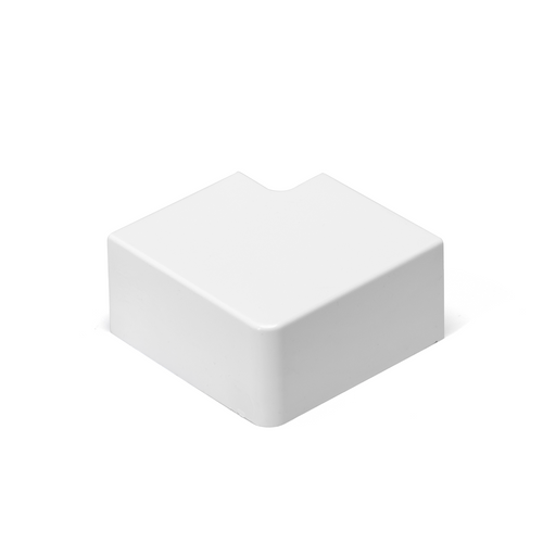 Angolo a L Per 2 Canaline Passacavi 60X40 In Plastica Bianco