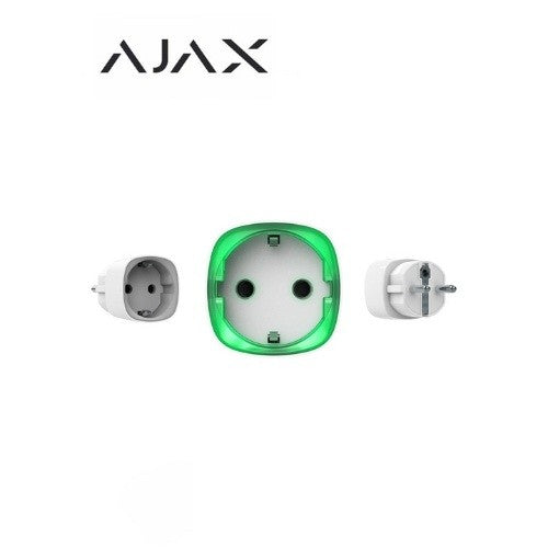 AJAX Presa Schuko intelligente wireless smart con monitoraggio consumo energetico – 38289 Bianca