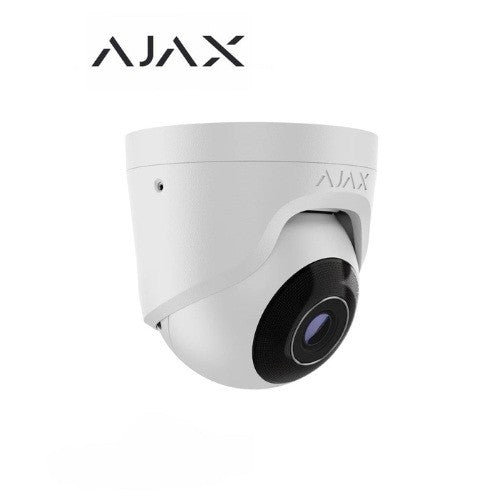 Ajax Telecamera Dome IP PoE (TurretCam) (5 Mp/2.8 mm) bianco