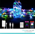 Corda in PVC di Luci Decorative Smart RGB-IC OUTDOOR Wi-Fi + Bluetooth 10M IP65