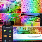 Stringa di Luci decorative a Led Smart OUTDOOR RGB-IC Wi-Fi+Bluetooth 10M IP65