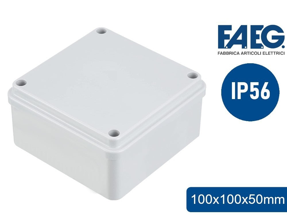 Scatola Di Derivazione Stagna IP56 Con Pareti Lisce 100x100x50