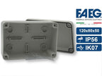 Scatola Di Derivazione Stagna IP56 Con Pareti Lisce 120x80x50