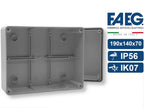 Scatola Di Derivazione Stagna IP56 Con Pareti Lisce 190x140x70
