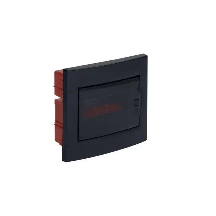 Centralino da Incasso 8 moduli Nero e Portello Fumè 250x215x75mm FAEG