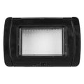 Placca Idrobox IP55 3 Posti Nera Compatibile Bticino Matix