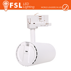 FSL Proiettore a Binario Trifase BIANCO CCT 3white 3000-4000-6500k 30W 3500lm 36°