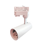 Proiettore a Binario Trifase Bianco In Alluminio Per Lampadina GU10
