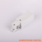 FSL Testata di Alimentazione Sinistra per Binario Trifase Colore Bianco