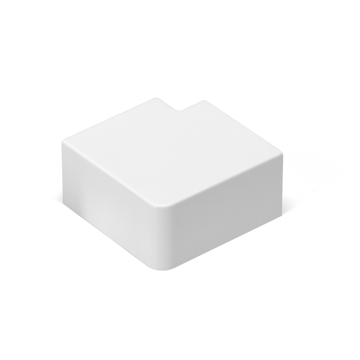 Angolo a L Per 2 Canaline Passacavi 40X25 In Plastica Bianco