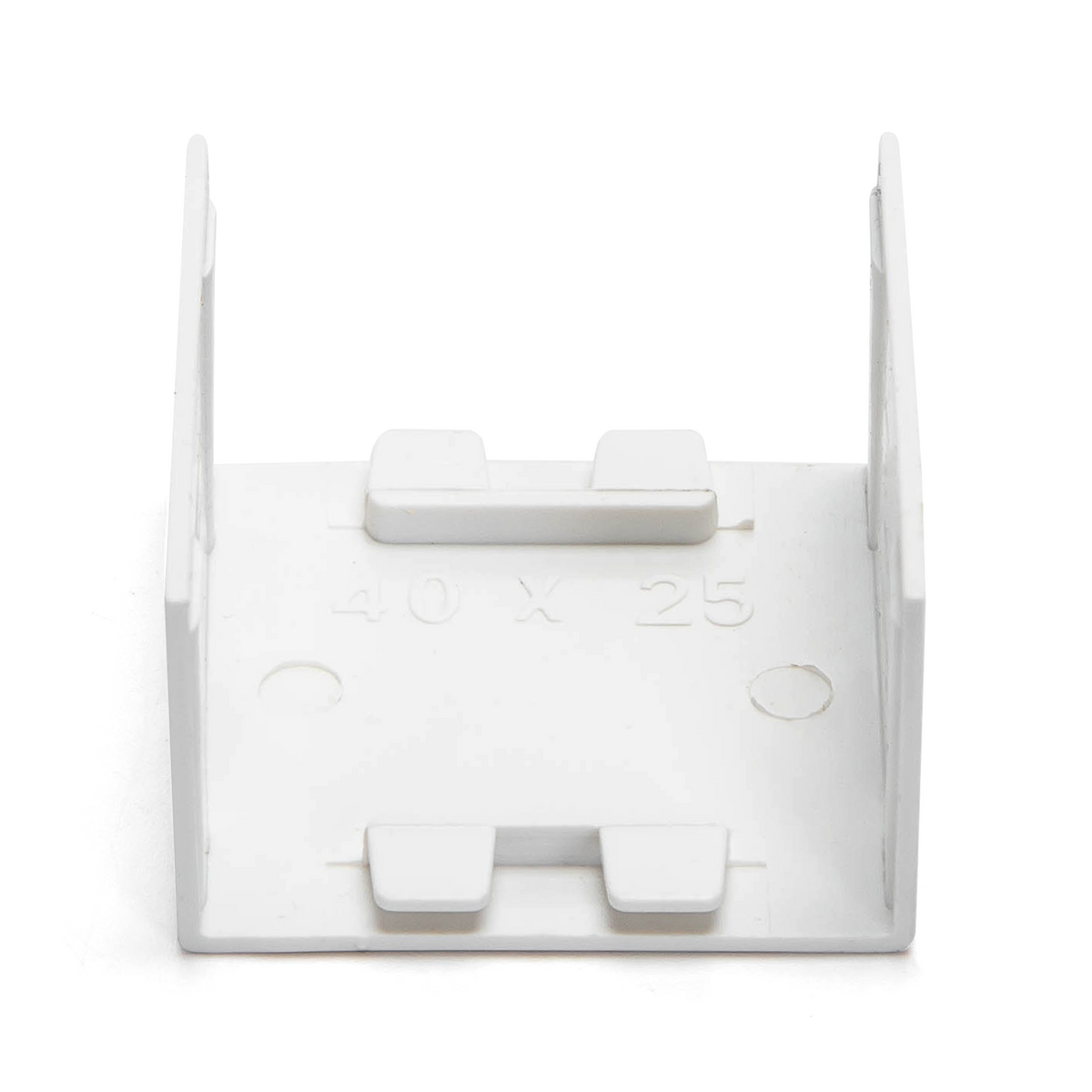 Connettore Giunto Per Canaline Passacavi 40X25 In Plastica Bianco