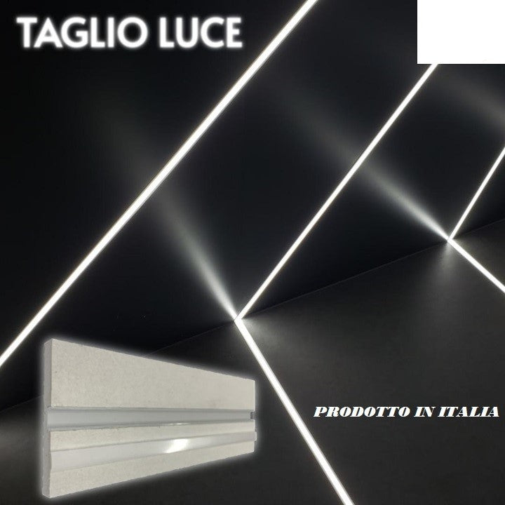 Kit 7 Pezzi Taglio di Luce Led Integrati Nel Cartongesso 2 mt x 12 cm
