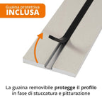 Kit 7 Pezzi Taglio di Luce Led Integrati Nel Cartongesso 2 mt x 12 cm