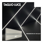 Kit 7 Pezzi Taglio di Luce Idrorepellente Integrati Nel Cartongesso 2 mt x 12 cm