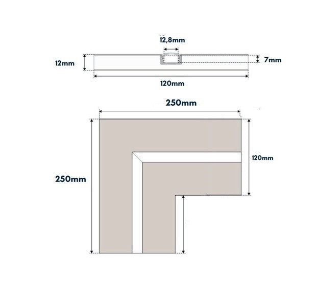 Raccordo a 90° Per Taglio Luce in Cartongesso Idrorepellente Cover Opale