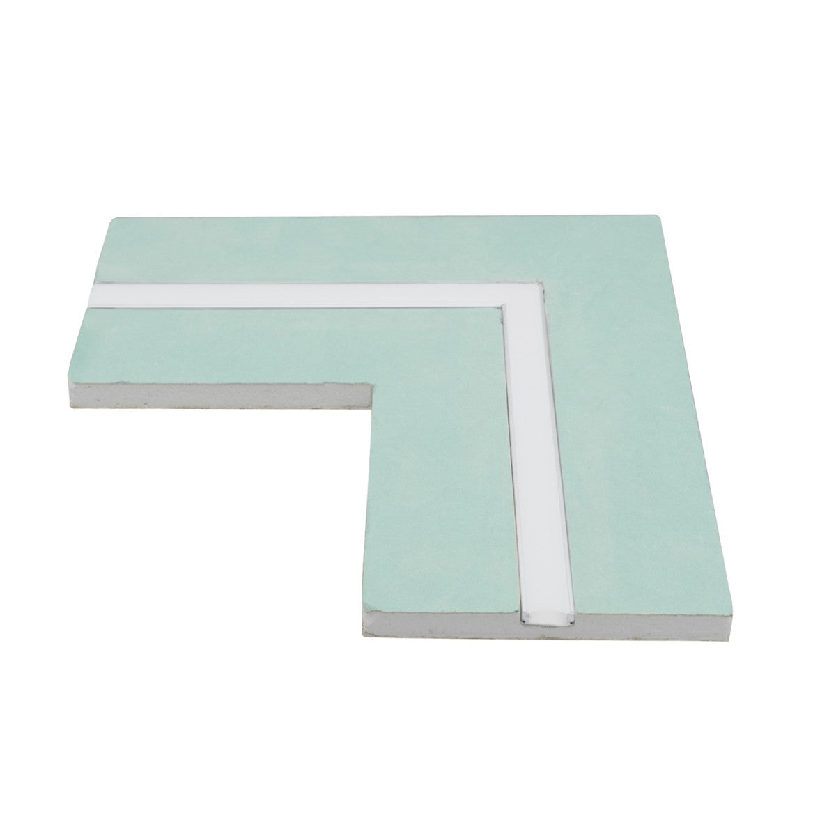 Raccordo a 90° Per Taglio Luce in Cartongesso Idrorepellente Cover Opale