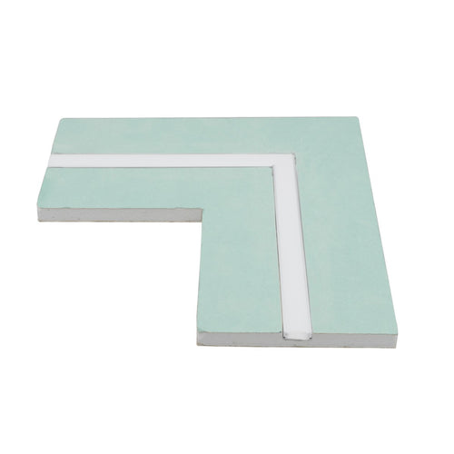 Raccordo a 90° Per Taglio Luce in Cartongesso Idrorepellente Cover Opale