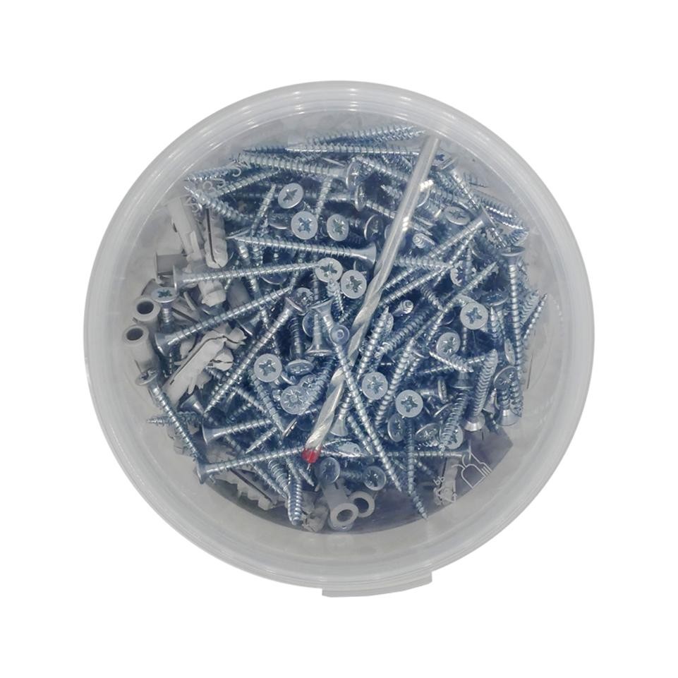 Barattolo 100 Tasselli Nylon FE 6 mm + Viti