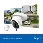 Telecamera di Sicurezza Wi-Fi 4K 8MP Panoramica/Inclinabile per Esterno