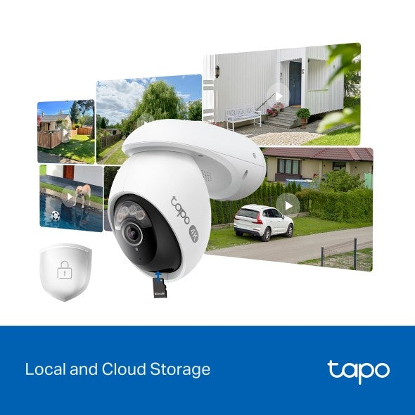 Telecamera di Sicurezza Wi-Fi 4K 8MP Panoramica/Inclinabile per Esterno