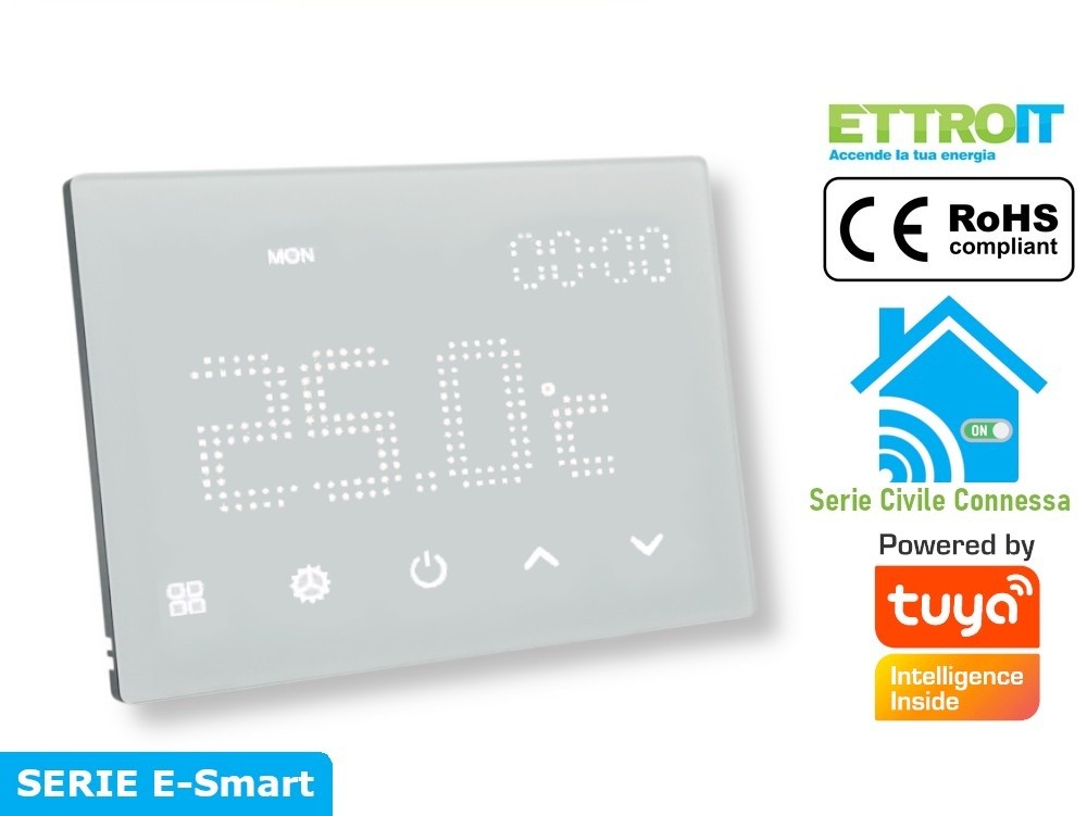 Cronotermostato Da Incasso 503 Touch Smart WI-FI 230V Caldo e Freddo