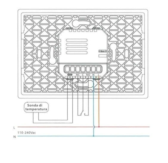 Cronotermostato Da Incasso 503 Touch Smart WI-FI 230V Caldo e Freddo