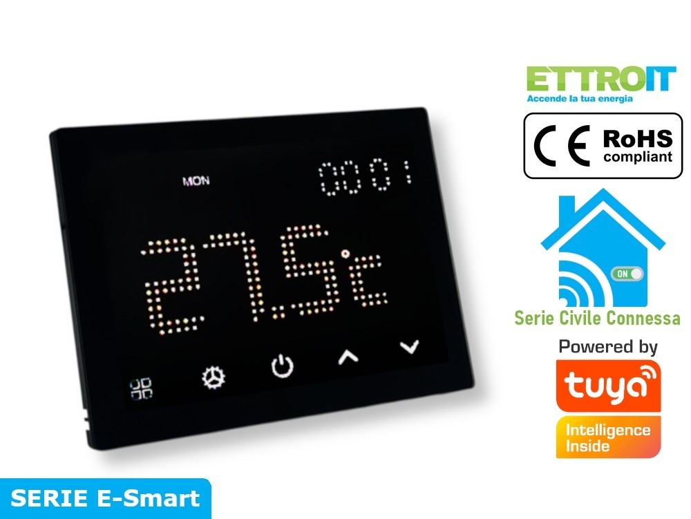 Cronotermostato Da Incasso 503 Touch Smart WI-FI 230V Caldo e Freddo