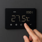 Cronotermostato Da Incasso Nero per Scatola 503 230V Caldo/Freddo