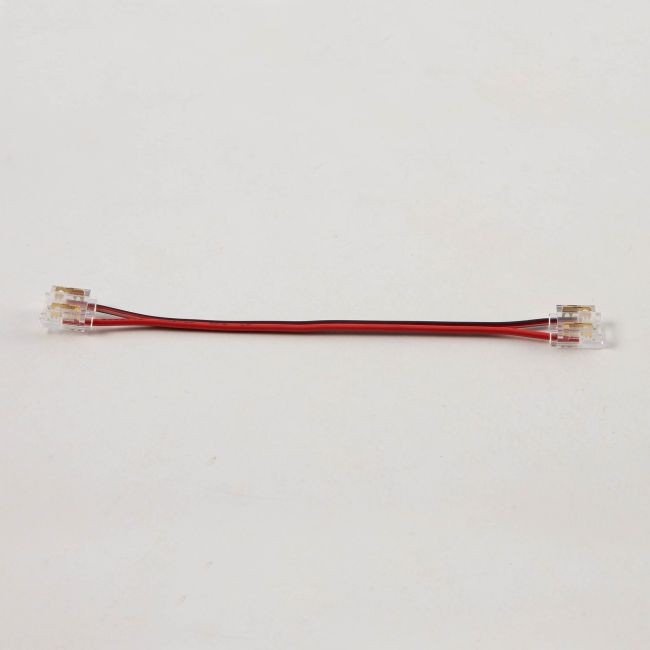 Connettore Angolare con Cavo per strisce LED COB Monocolore 8mm - CF 2PZ