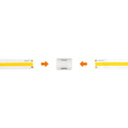 Connettore Lineare per Due Strisce LED COB Monocolore da 8mm - CF 2PZ
