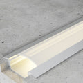 Profilo in Alluminio 2 Metri da Incasso per Striscia Led Silver