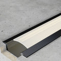 Profilo in Alluminio 2 Metri da Incasso per Striscia Led Nero