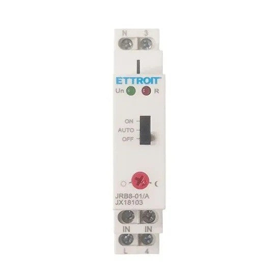 Ettroit Interruttore Crepuscolare DIN con Sensore Fotoelettrico 16A 220V
