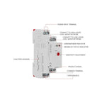 Ettroit Relè di Controllo Livello Liquidi 1 SPDT 10A AC/DC 24–240V