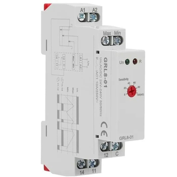 Ettroit Relè di Controllo Livello Liquidi 1 SPDT 10A AC/DC 24–240V