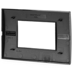 Placca 3 Moduli Nera Opaca In Plastica Compatibile Bticino Living Light