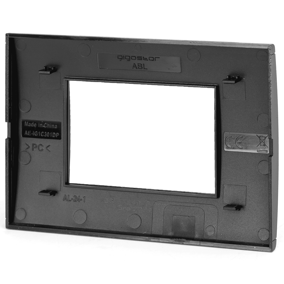 Placca 3 Moduli Nera Opaca In Plastica Compatibile Bticino Living Light