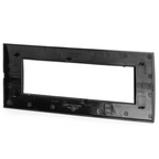 Placca 7 Moduli Nera Opaca In Plastica Compatibile Bticino Living Light