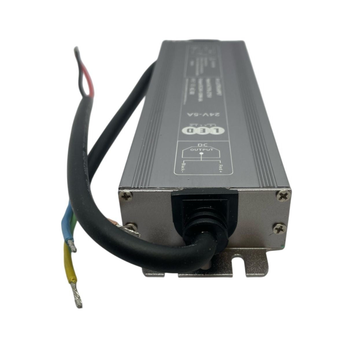 Trasformatore Alimentatore Slim 24V 5A 120W IP67 Alluminio