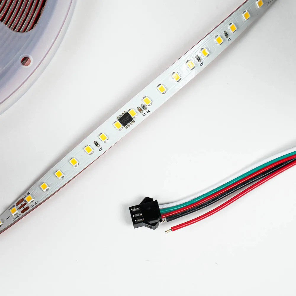 Striscia Led RUNNING Digitale Arelux 8W/MT 24V IP20 10mm 3000K 10MT