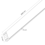 Binario Magnetico Nero 2 Metri 42V Serie Slim 5mm