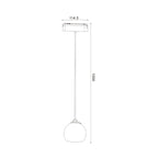 Faretto LED Lution Plus Sospensione 12W CCT CRI 90 Bianco 42V