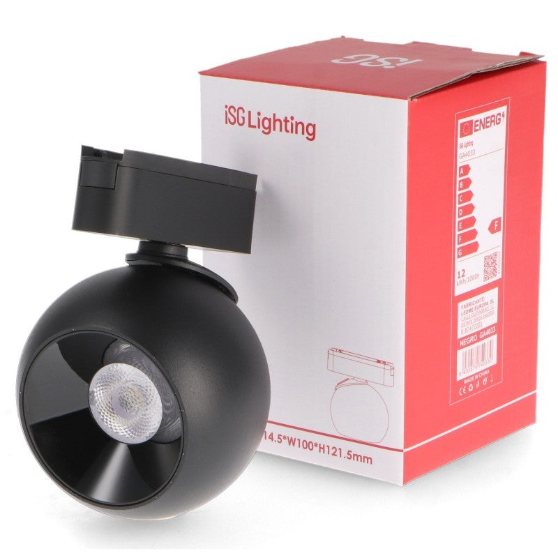 Faretto LED Lution Plus 12W CCT CRI 90 Nero 42V