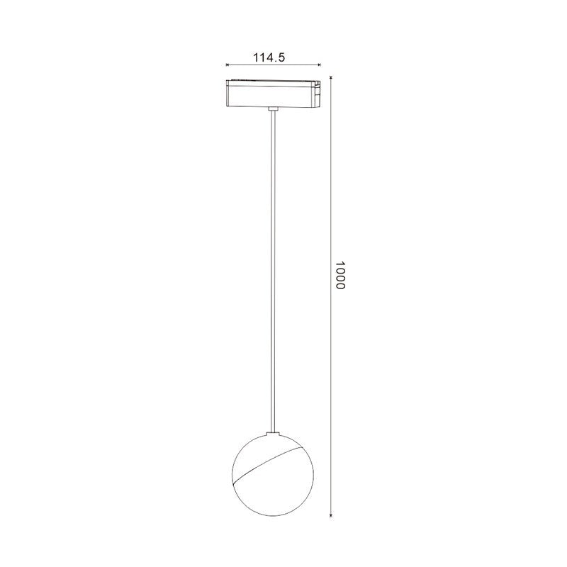 Faretto LED Slim Series Sospensione 10W CCT Per Binario Magnetico Bianco 42V