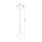 Faretto LED Slim Series Sospensione 10W CCT Per Binario Magnetico Nero 42V