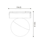 Faretto LED Slim Series 10W CCT Per Binario Magnetico Nero 42V