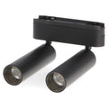 Faretto Doppio LED Slim Series 14W CCT Per Binario Magnetico Nero 42V