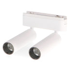 Faretto Doppio LED Slim Series 14W CCT Per Binario Magnetico Bianco 42V