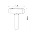 Faretto LED Slim Series 15W CCT Per Binario Magnetico Bianco 42V