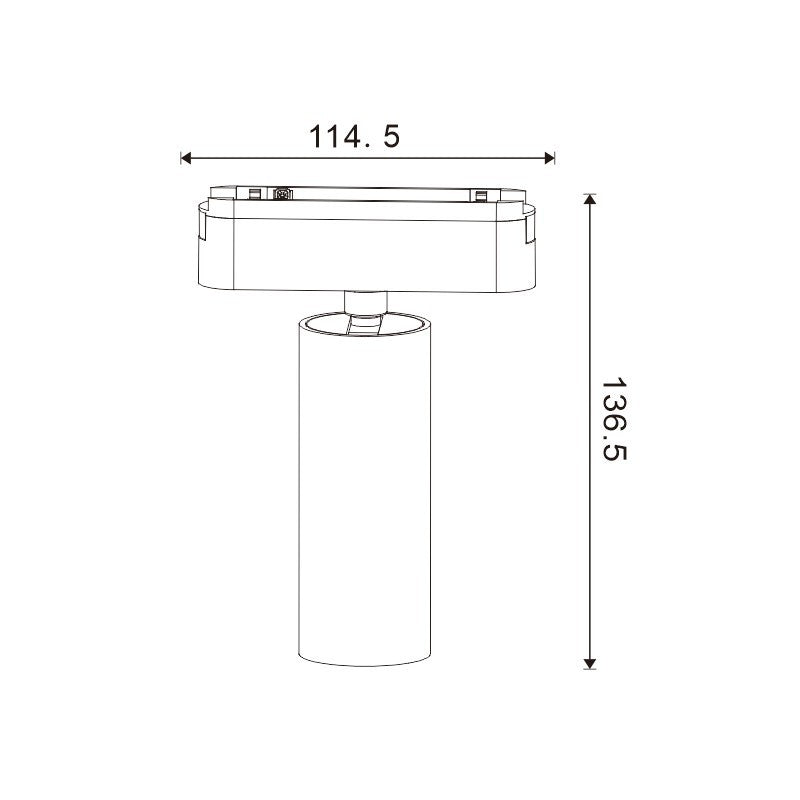 Faretto LED Slim Series 12W CCT Per Binario Magnetico Bianco 42V